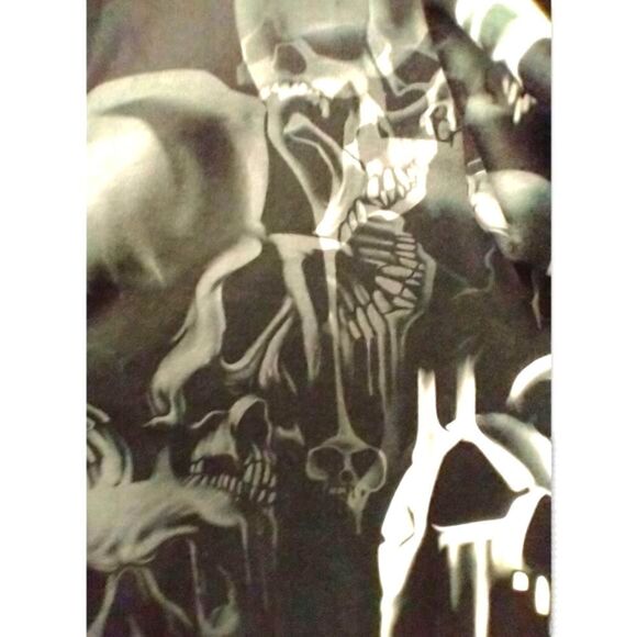 Garment One NEW Plus Size detailed SKULL & BONES MIDI DRESS Or Sweatshirt 3X - Picture 3 of 15